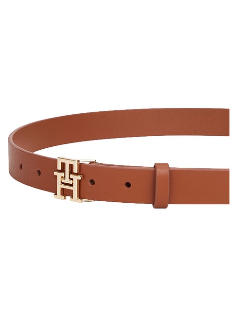 TH LOGO Cintura in pelle winter cognac - Cinture