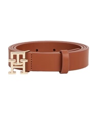 TOMMY HILFIGER TH LOGO Cintura in pelle winter cognac - Cinture - 6