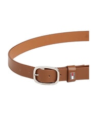 TOMMY HILFIGER TOMMY JEANS OVAL  Cintura accorciabile in pelle cognac - Cinture - 3