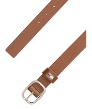 TOMMY HILFIGER TOMMY JEANS OVAL  Cintura accorciabile in pelle cognac - Cinture - 2