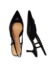 GUESS YANNO2 D&eacute;collet&eacute; in pelle tacco 5.8 cm NERO - Scarpe Donna - 3