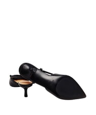 GUESS YANNO2 D&eacute;collet&eacute; in pelle tacco 5.8 cm NERO - Scarpe Donna - 4