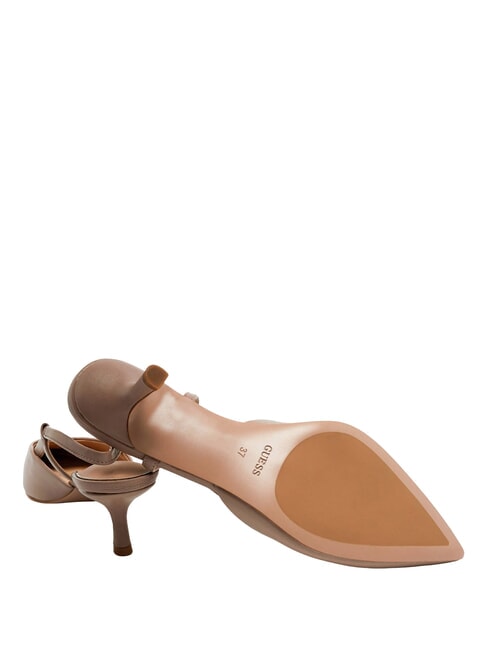 YANNO2 D&eacute;collet&eacute; in pelle tacco 5.8 cm Nude - Scarpe Donna