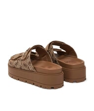 GUESS FAXON2 Sandali zeppa 6.5 cm Beige/Brown - Scarpe Donna - 3