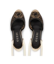 GUESS CHEYIN Sandali espadrillas tacco 10 cm black natural - Scarpe Donna - 4