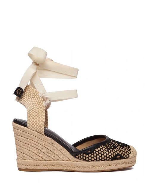 CHEYIN Sandali espadrillas tacco 10 cm black natural - Scarpe Donna