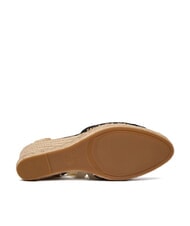 GUESS CHEYIN Sandali espadrillas tacco 10 cm black natural - Scarpe Donna - 5
