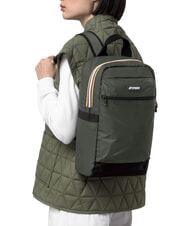 KWAY MID LAON Zaino in nylon idrorepellente green blackish - Zaini Scuola & Tempo Libero - 2