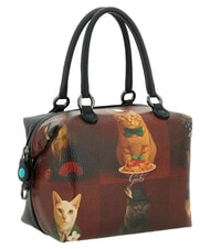 GABS G3 PLUS Borsa shopping media, trasformabile worldwide cats red - Borse Donna - 4