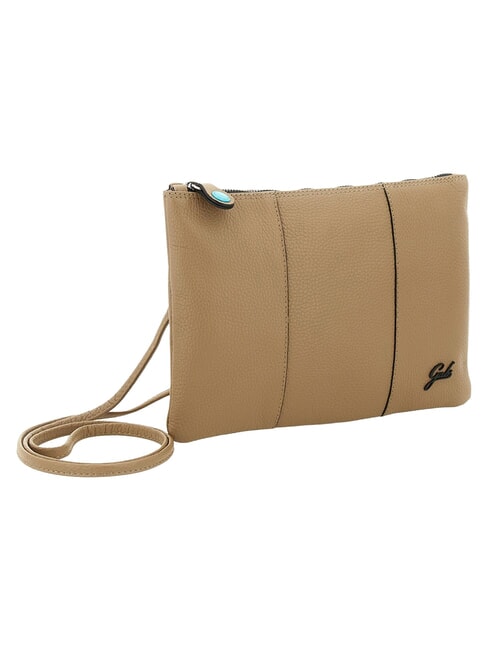 BEYONCE Pochette media in pelle, con tracolla cappuccino - Borse Donna