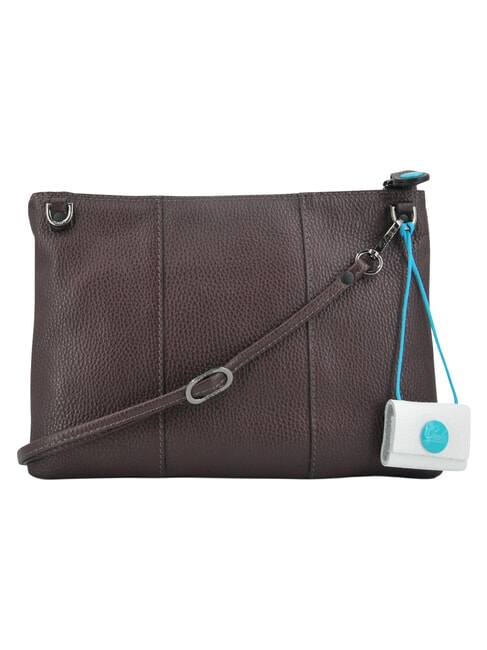 BEYONCE Pochette media in pelle, con tracolla moka - Borse Donna