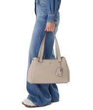 GUESS EVIE Borsa a spalla light taupe - Borse Donna - 2