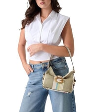 GUESS CAMDEN Borsa a spalla olive multi - Borse Donna - 2