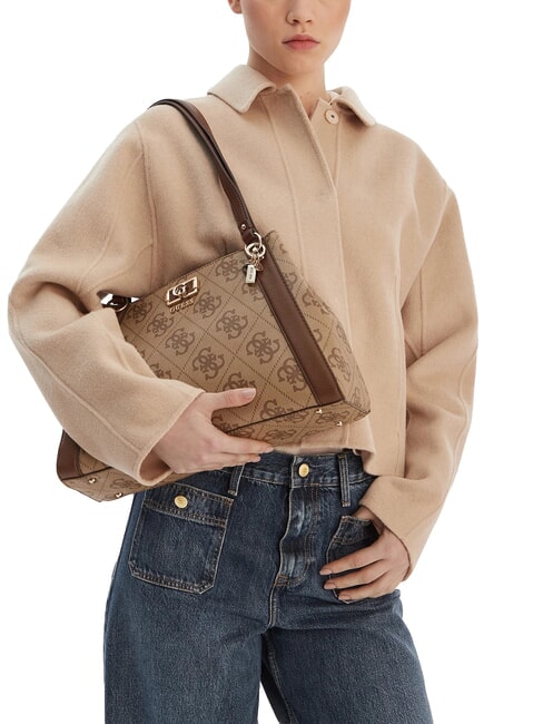 KARNILLA Borsa a spalla latte logo/brown - Borse Donna