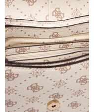 GUESS CARRIE Borsa a spalla, con tracolla vanilla logo - Borse Donna - 4
