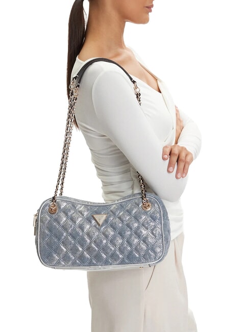 GIULLY2 Borsa a spalla metallic denim - Borse Donna