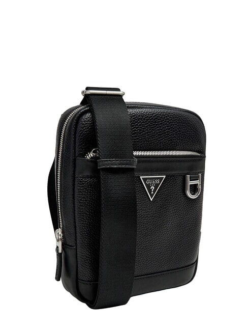 MONACO Mini Borsello in pelle NERO - Tracolle Uomo