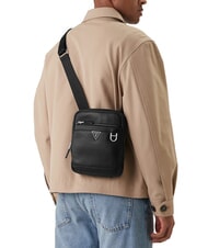 GUESS MONACO Borsello in pelle NERO - Tracolle Uomo - 4