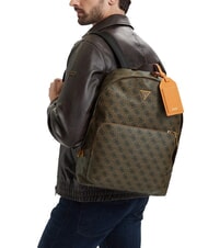 GUESS MILANO2 Zaino stampa 4G coffee - Zaini Scuola & Tempo Libero - 4