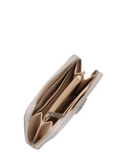 GUESS LAUREL 2 Portafoglio medio stampa saffiano BEIGE - Portafogli Donna - 3
