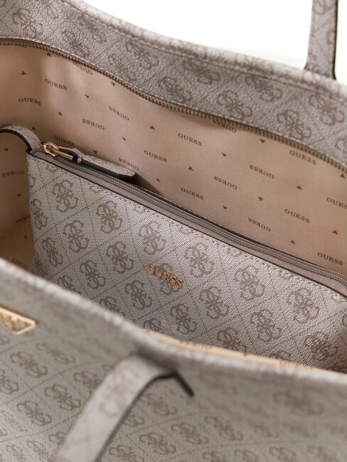 POWER PLAY 2 Shopping Bag dark taupe logo - Borse Donna