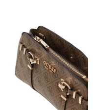 GUESS LEONA Borsetta a tracolla LATTE LOGO - Borse Donna - 4
