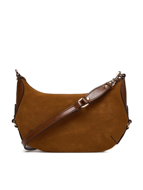 MARSHA Borsa a tracolla, in pelle suede COGNAC - Borse Donna