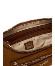 GUESS MARSHA Borsa a tracolla, in pelle suede COGNAC - Borse Donna - 4