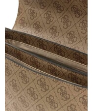 GUESS LEONA Borsa a tracolla LATTE LOGO - Borse Donna - 3