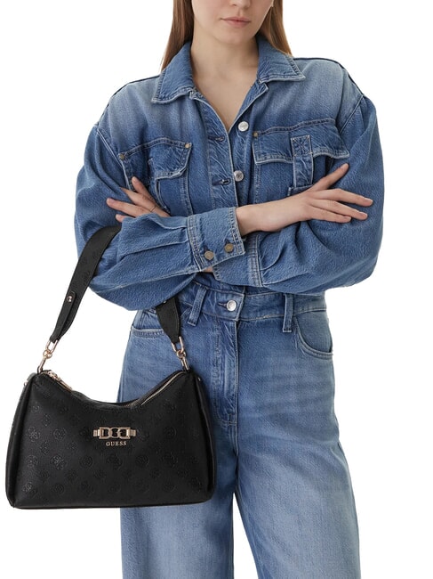 ANISE Borsa a spalla black logo - Borse Donna