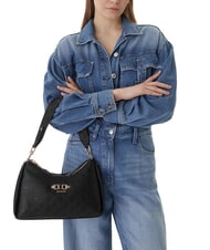 GUESS ANISE Borsa a spalla black logo - Borse Donna - 2