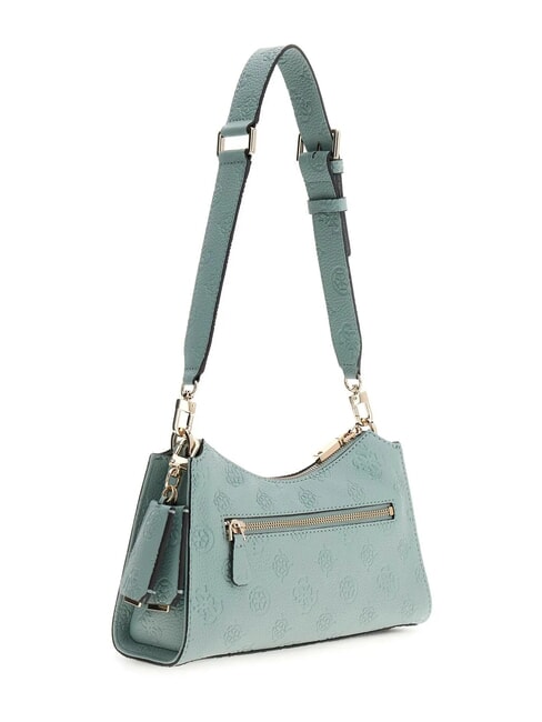 CRESIDIA II Borsa a spalla con zip light sage logo - Borse Donna