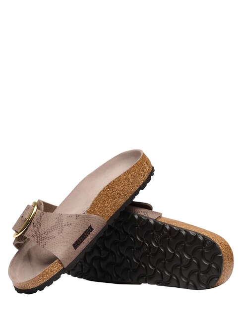MADRID BIG BUCKLE Sandali anatomici pythongray - Scarpe Donna