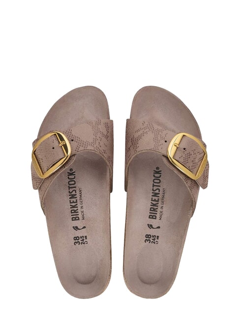 MADRID BIG BUCKLE Sandali anatomici pythongray - Scarpe Donna