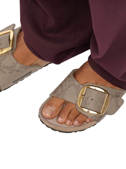 MADRID BIG BUCKLE Sandali anatomici pythongray - Scarpe Donna