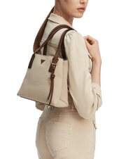 GUESS ALICE Borsa a spalla natural/espresso - Borse Donna - 2