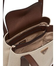 GUESS ALICE Borsa a spalla natural/espresso - Borse Donna - 4