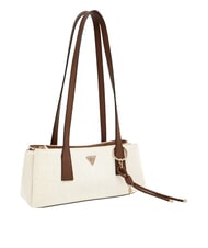 GUESS ALICE Borsa a spalla natural/espresso - Borse Donna - 3