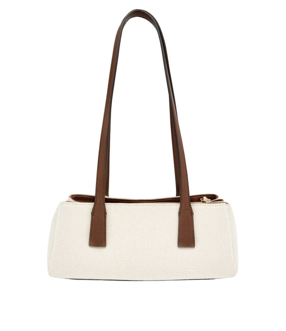 ALICE Borsa a spalla natural/espresso - Borse Donna
