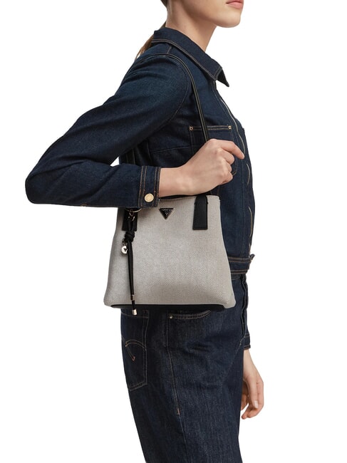 ALICE Borsa a spalla natural/black - Borse Donna