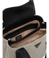 GUESS ALICE Borsa a spalla natural/black - Borse Donna - 4