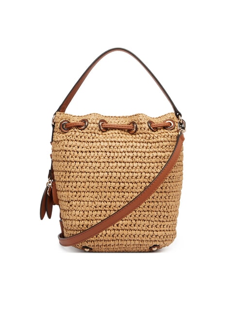OFELIA Mini Secchiello con tracolla natural/cognac - Borse Donna