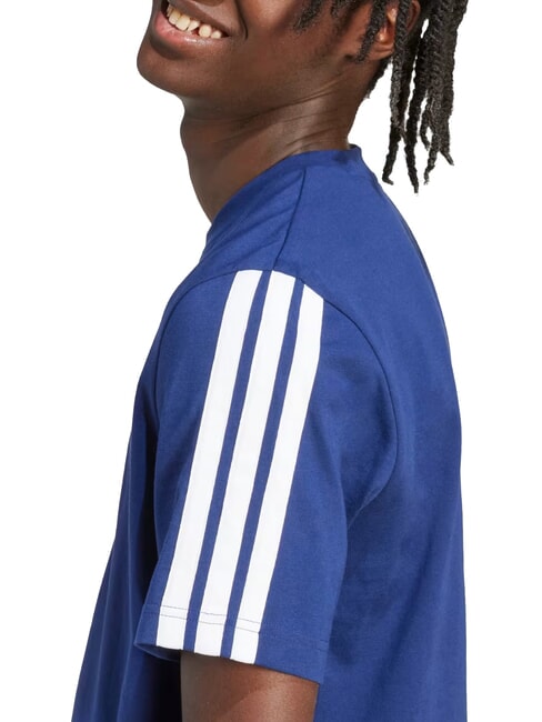 3 STRIPES T-shirt a maniche corte, a girocollo blue - T-shirt Uomo