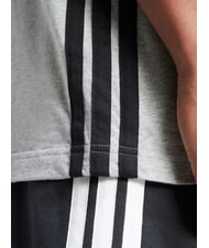 ADIDAS 3 STRIPES T-shirt a maniche corte, a girocollo grey - T-shirt Uomo - 4