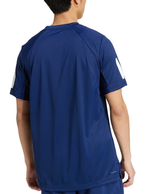 CLUB 3 STRIPES Maglietta da tennis blue - T-shirt Uomo