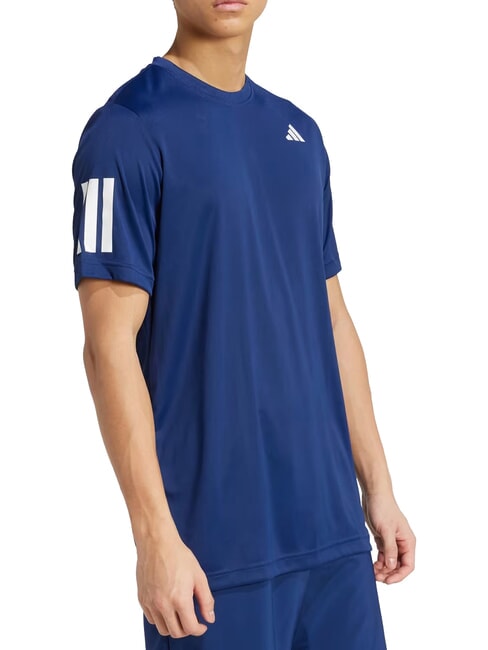 CLUB 3 STRIPES Maglietta da tennis blue - T-shirt Uomo