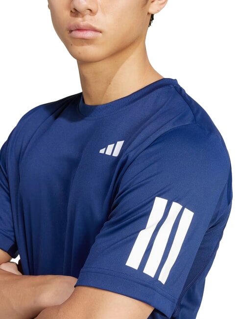 CLUB 3 STRIPES Maglietta da tennis blue - T-shirt Uomo