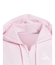 ADIDAS 3 STRIPES Felpa con zip e cappuccio pink - Felpe Donna - 4