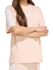 3 STRIPES T-shirt a maniche corte, puro cotone pink - T-shirt e Top Donna