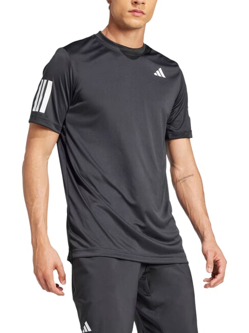 CLUB 3 STRIPES Maglietta da tennis black - T-shirt Uomo